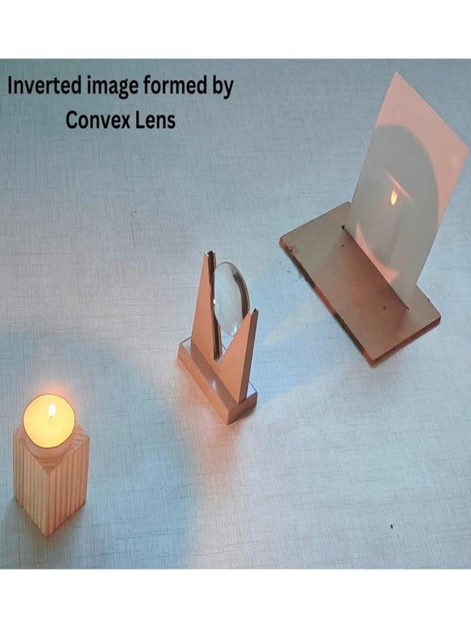 ESPtronics Convex Lens Candle Experiment Science Kit for School Kids and Class 12 Students Physics Project Working Model Materials - Image 4